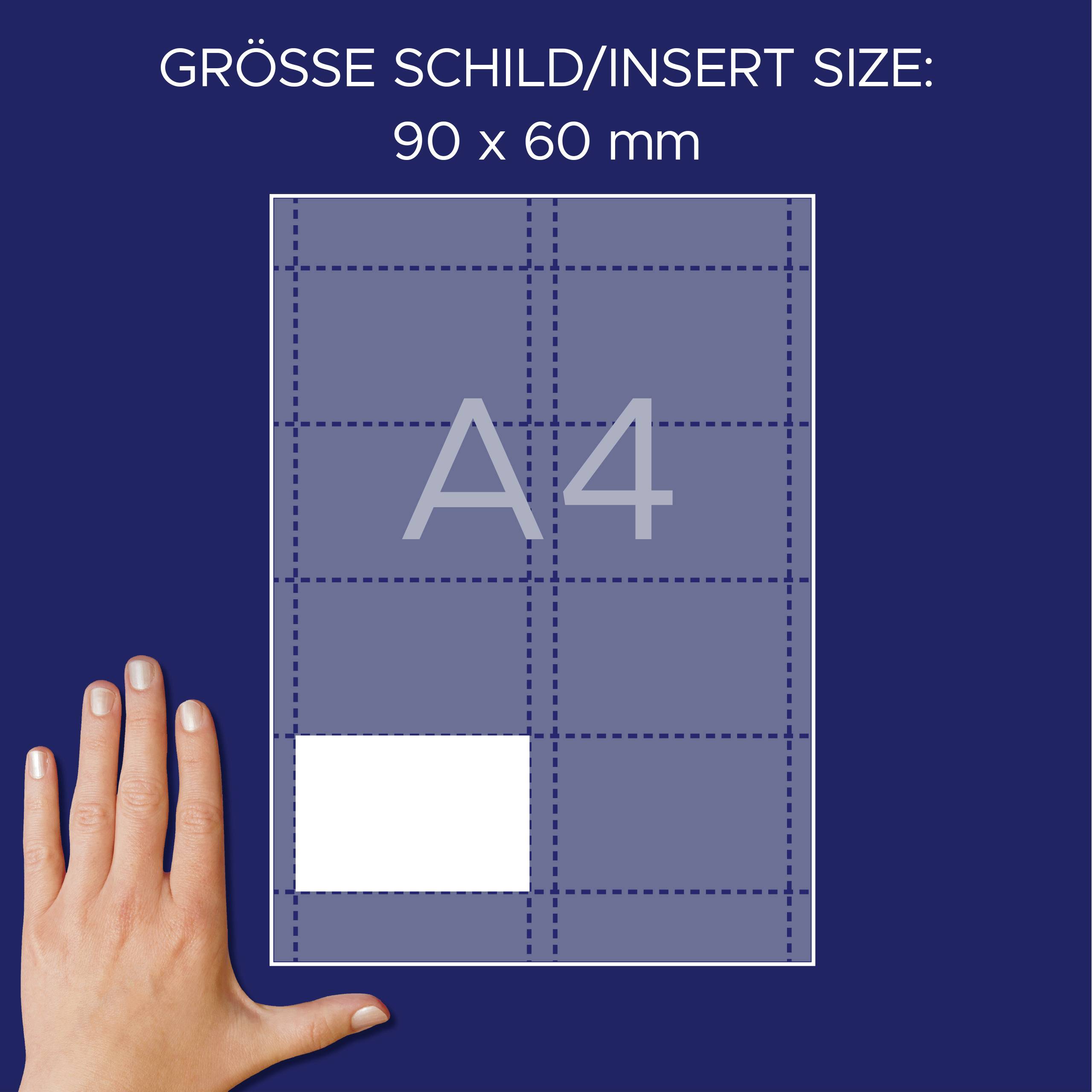 Avery-Zweckform L4728-20 zásuvný štítek se jménem 90 mm x 60 mm bílá-7