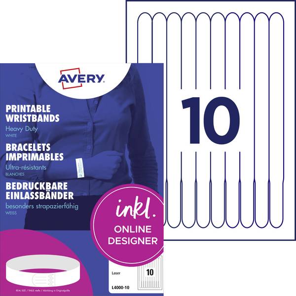 Avery-Zweckform L4000-10 Přívodní pásek (d x š x v) 265 x 18 x 265 mm lepicí proužek 100 ks