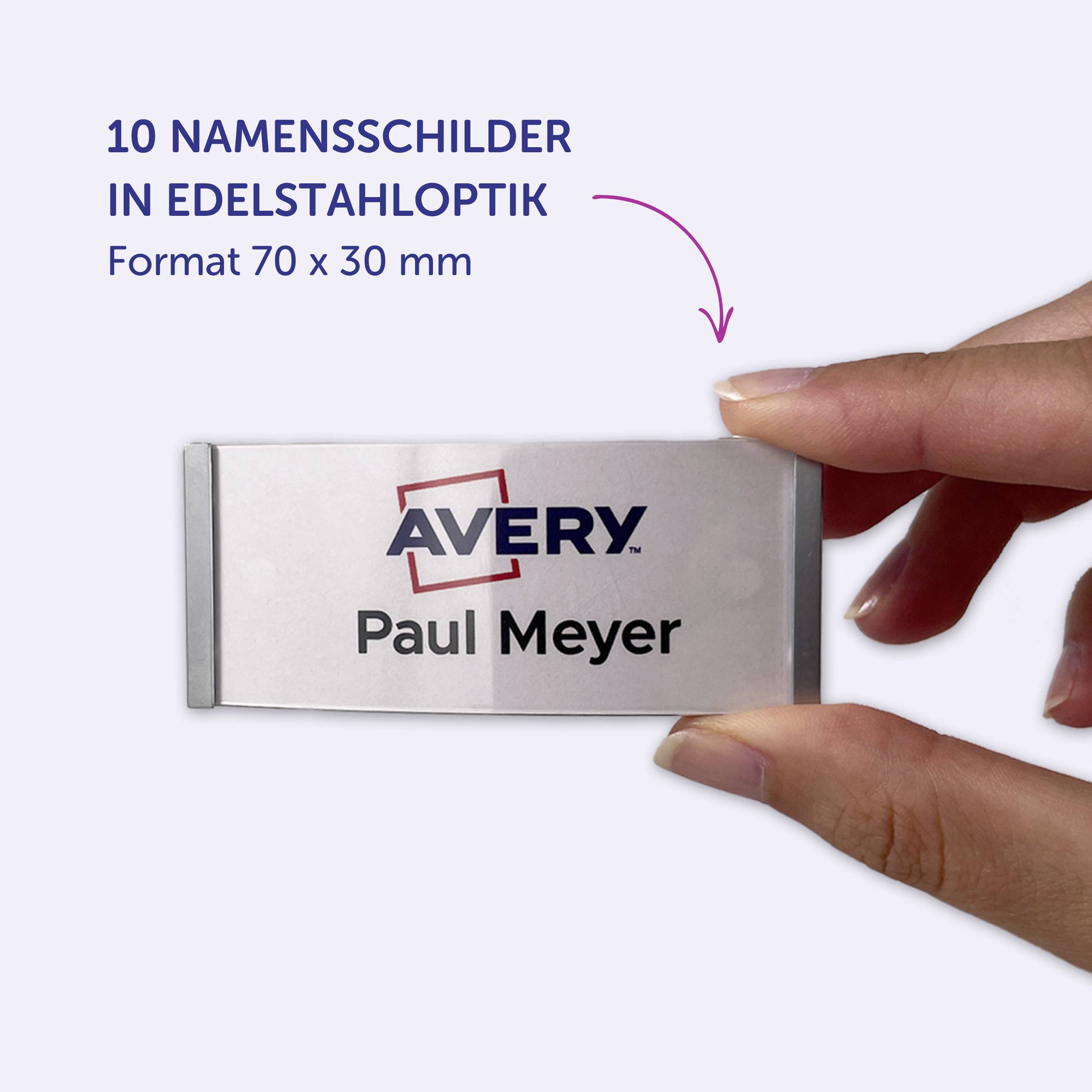 Avery-Zweckform POL30MA66-10DR štítek se jménem (š x v) 70 mm x 30 mm 10 ks-8