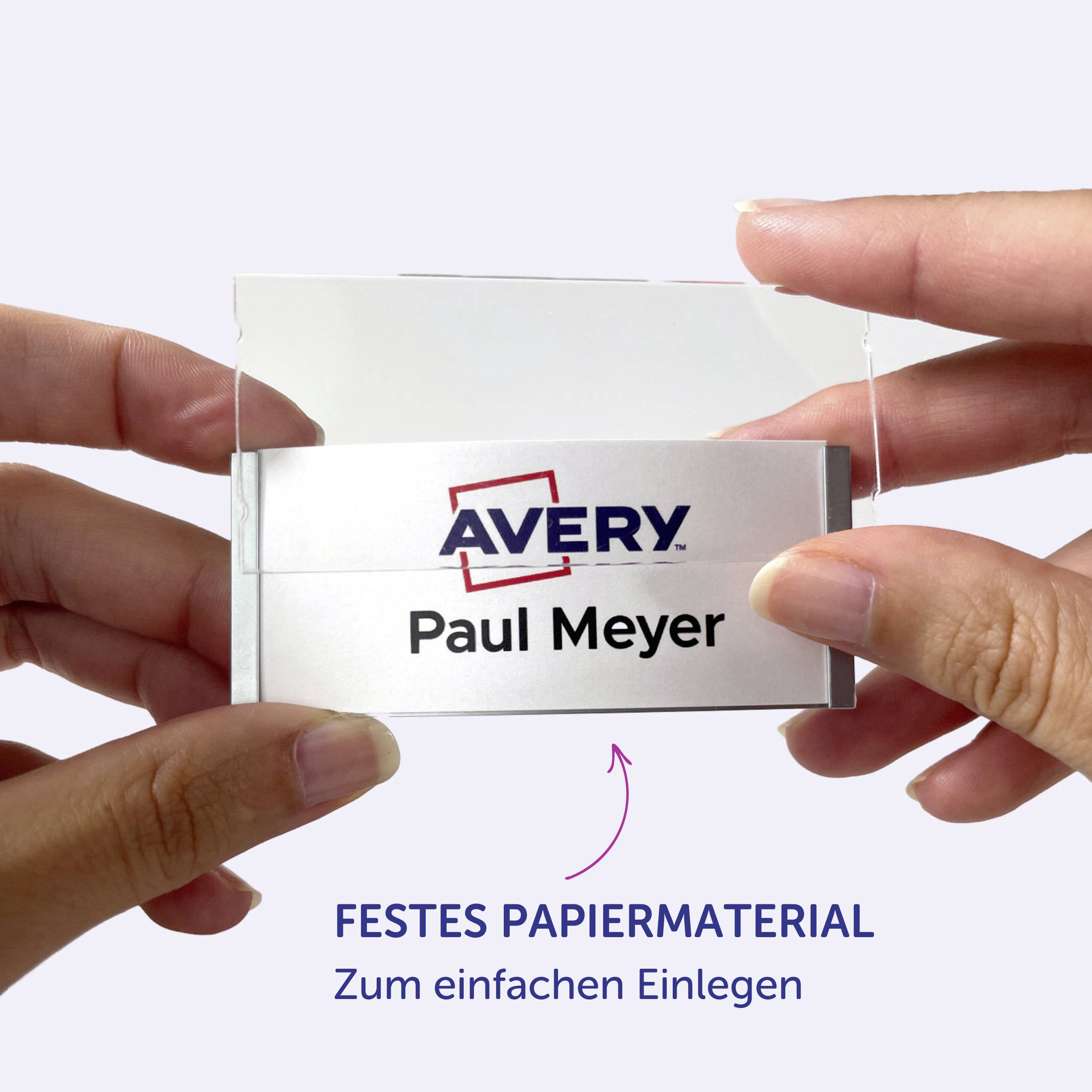Avery-Zweckform DPC7434A-10 zásuvný štítek se jménem 74 mm x 34 mm bílá-7