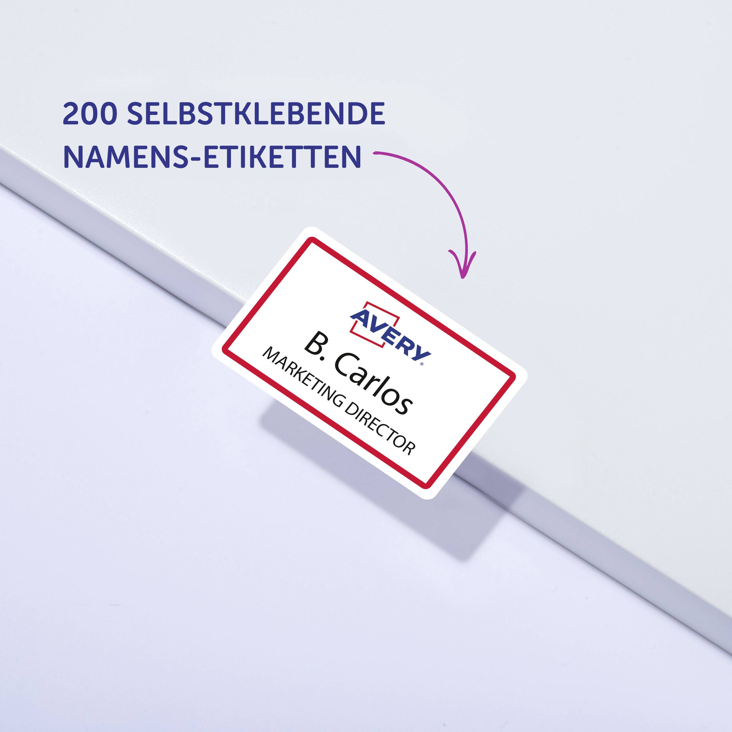Avery-Zweckform L4786-20 štítek se jménem Kennzeichnungsetiketten (š x v) 85 mm x 50 mm 200 ks-9