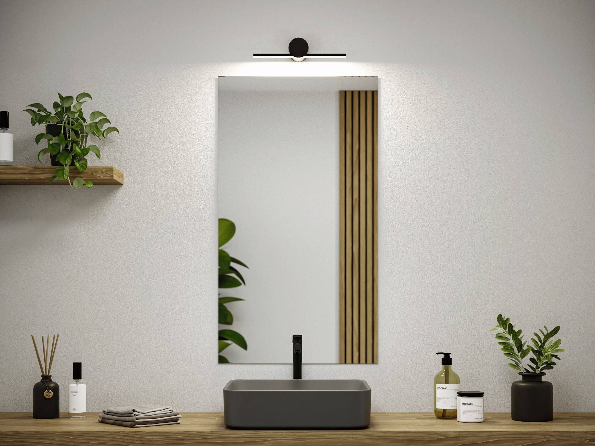 Paulmann Sava 75410 LED osvětlení zrcadla 4.2 W teplá bílá černá (matná)-3