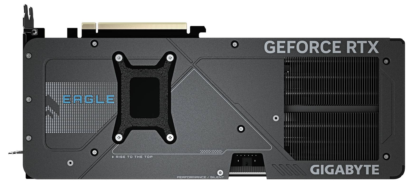 Grafická karta s nápisem GeForce RTX a logem Gigabyte, model "Eagle". Je navržena pro výkonnostně náročné úlohy.