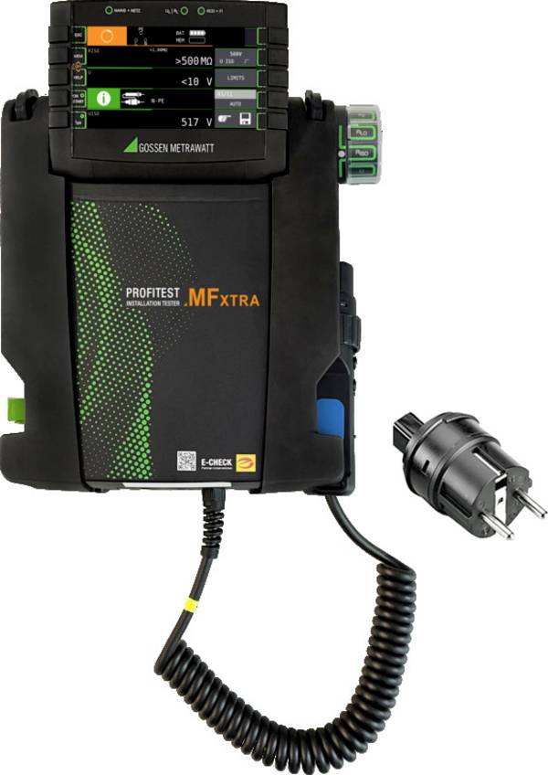 Gossen Metrawatt PROFiTEST MF XTRA VDE tester, instalační tester, Norma VDE 0100, 0100-600, 0105, 0113, 0411, 0413, 2730557+1625621, EN a DE menu