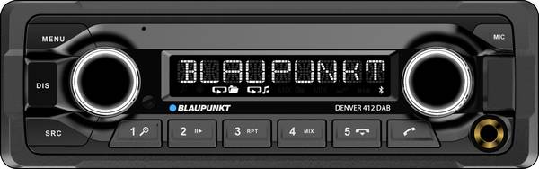 Blaupunkt DENVER 412 DAB autorádio vč. dálkového ovládání, Bluetooth® handsfree zařízení, DAB+ tuner