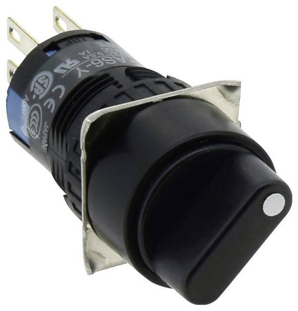 Idec  AS6M-2Y2P  A6 Series  otočný spínač  250 V  3 A    3 x 45 °  IP65  1 ks
