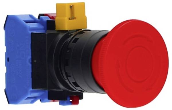 Idec HW Emergency Stop Series, HW1B-V402R nouzový vypínač, 600 V, 1 ks
