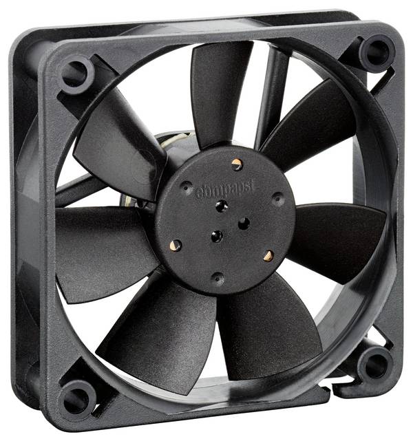 EBM Papst 612FH axiální ventilátor, 12 V/DC, 31 m³/h, (d x š x v) 60 x 60 x 15 mm, 9291708615