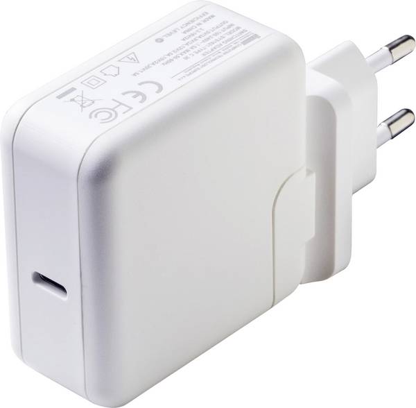 Dehner Elektronik  cestovní nabíječka, s adaptérem pro Evropu, s britským adaptérem, s americkým adaptérem, 1x USB-C®, 60 W, Dodávka energie, Power Delivery 3.0, QC 3.0, bílá