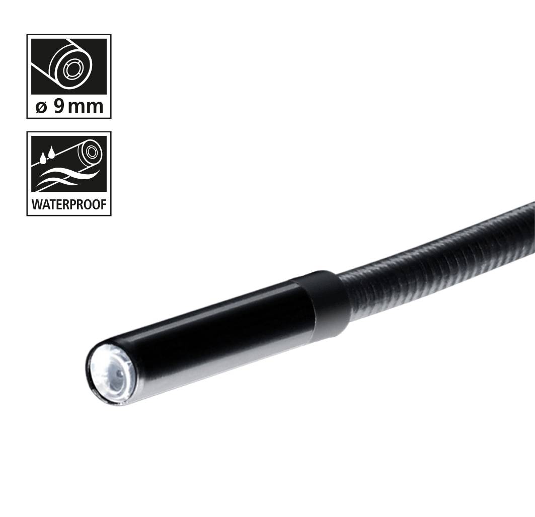 'Kamerový endoskop, průměr 9 mm, vodotěsný.'