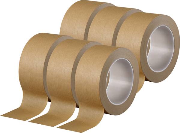 TOOLCRAFT  TO-10194390 balicí lepicí páska  hnědá (d x š) 50 m x 50 mm 6 ks