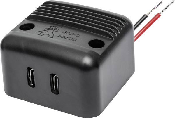 ProCar Dvojitá zásuvka USB-C PD/QC, max. 2x 30 W.    12 V, 24 V