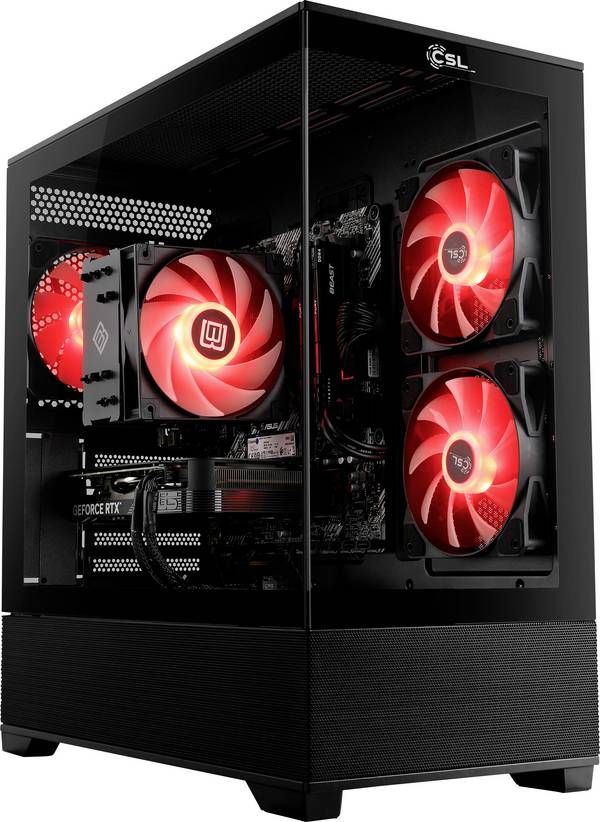 CSL Computer Gaming PC Gaming PC M11860H    AMD Ryzen 7 9700X 5.5 GHz 32 GB RAM  2000 GB SSD   Nvidia GeForce RTX™ 5070 12 GB GDDR7  93489