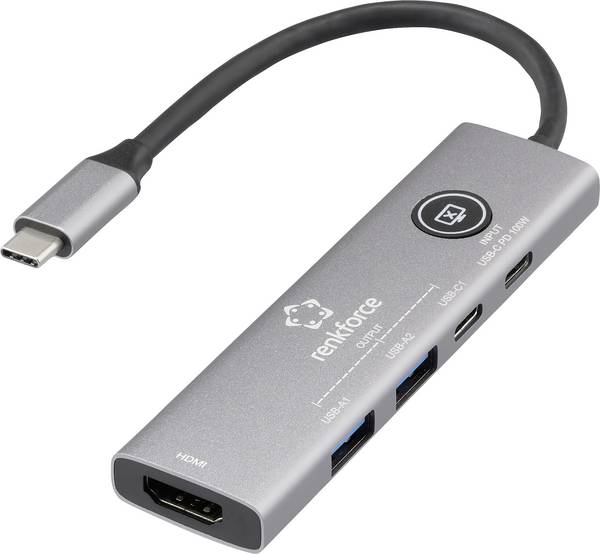 Renkforce USB-C® dokovací stanice  RF-DKS-908 Vhodné pro značky (dokovací stanice pro notebook): univerzální  napájení USB-C®