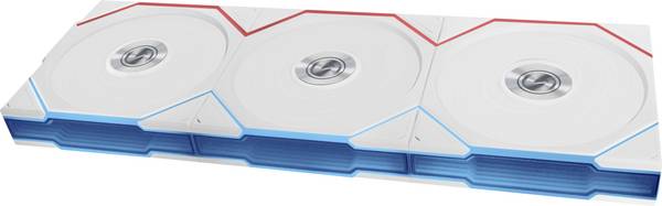 Lian Li Lian Li UNI FAN TL Wireless Lüfter, ARGB, PWM, 3er-Pack - 120 mm, weiß PC větrák s krytem bílá (š x v x h) 120 x 28 x 124 mm