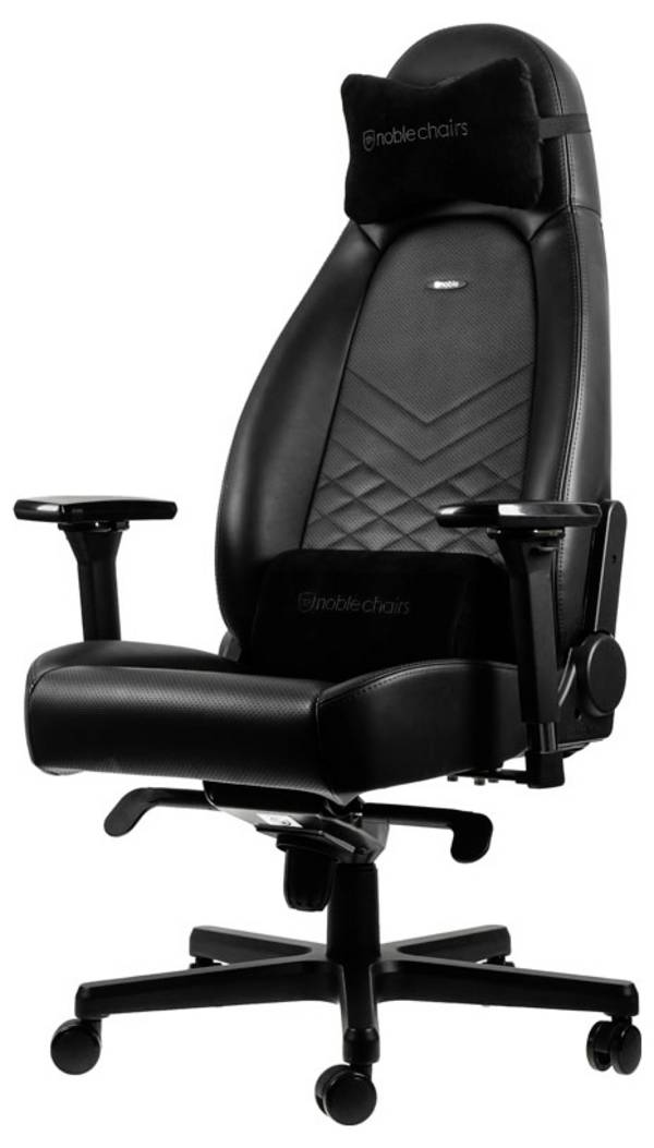 Noblechairs noblechairs ICON Gaming Stuhl - schwarz/schwarz herní židle černá