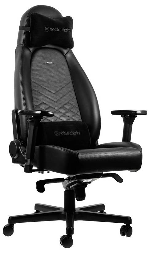 Černá ergonomická kancelářská židle s nastavitelnými opěrkami rukou a hlavovou opěrkou, vhodná pro dlouhé sezení u psacího stolu.