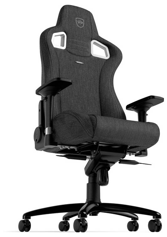 Ergonomická černá kancelářská židle s nastavitelnými opěrkami rukou a kolečky.