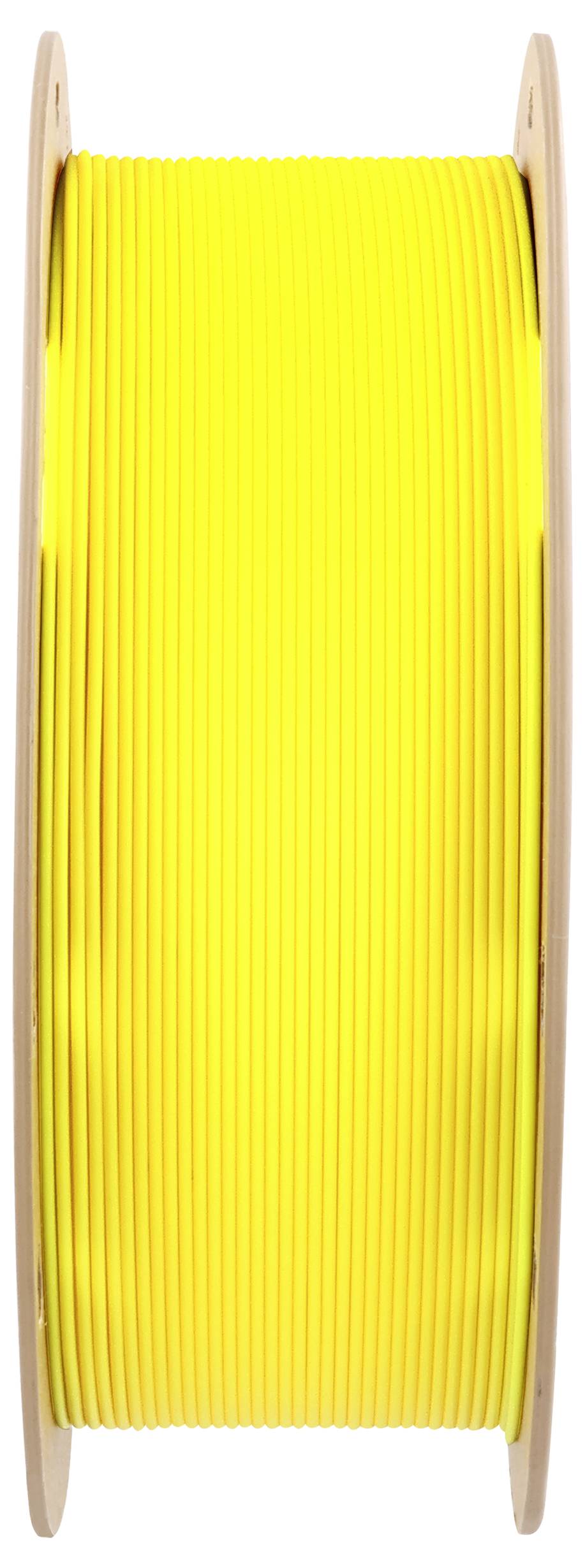 Cívka se žlutým filamentem, typicky používaná pro 3D tiskárny.