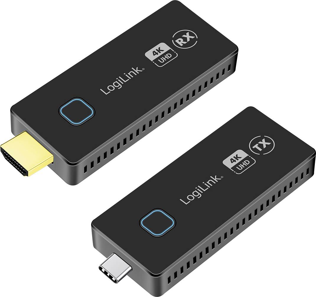 Bezdrátový 4K UHD HDMI vysílač a přijímač set od LogiLink.