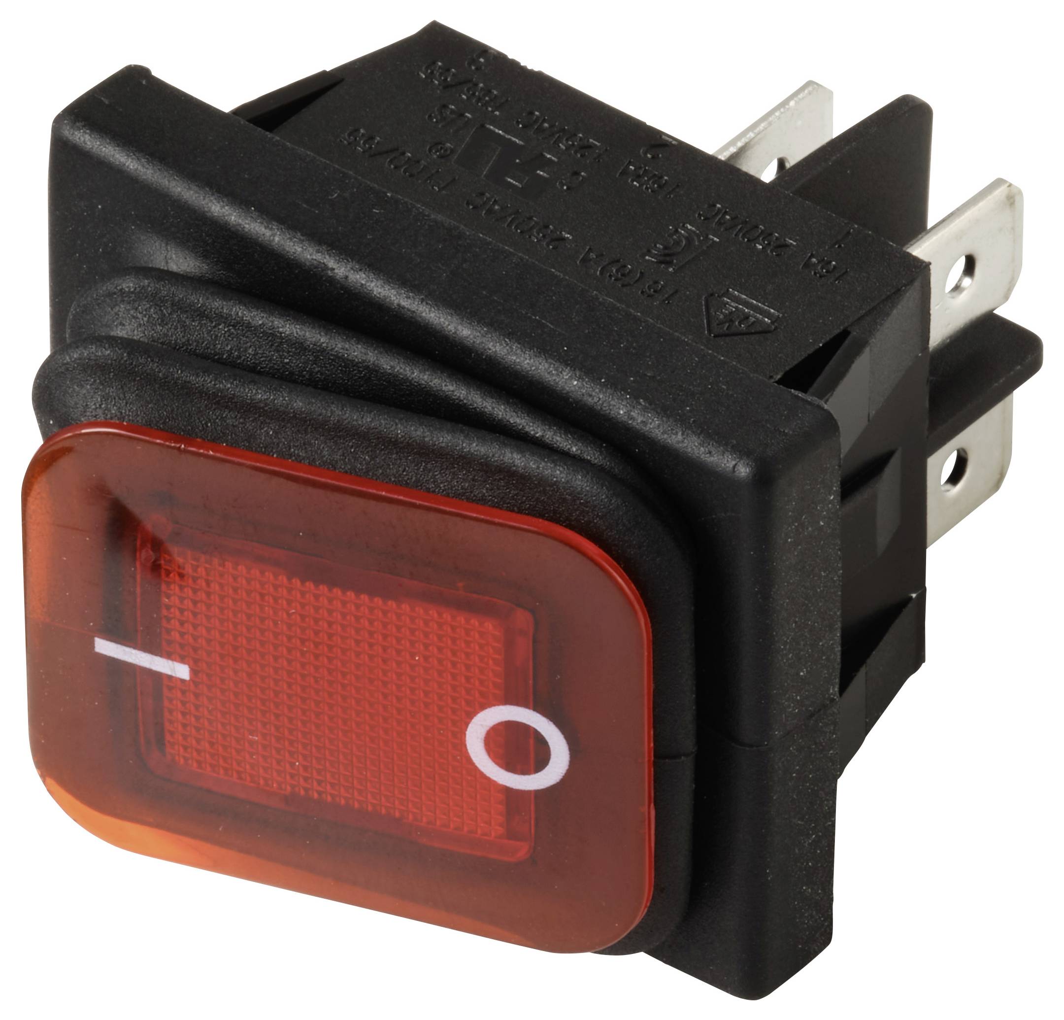 TRU COMPONENTS TC-13599528 kolébkový spínač 250 V/AC 16 A 2x vyp/zap IP65 (čelní strana) s aretací 1 ks-1