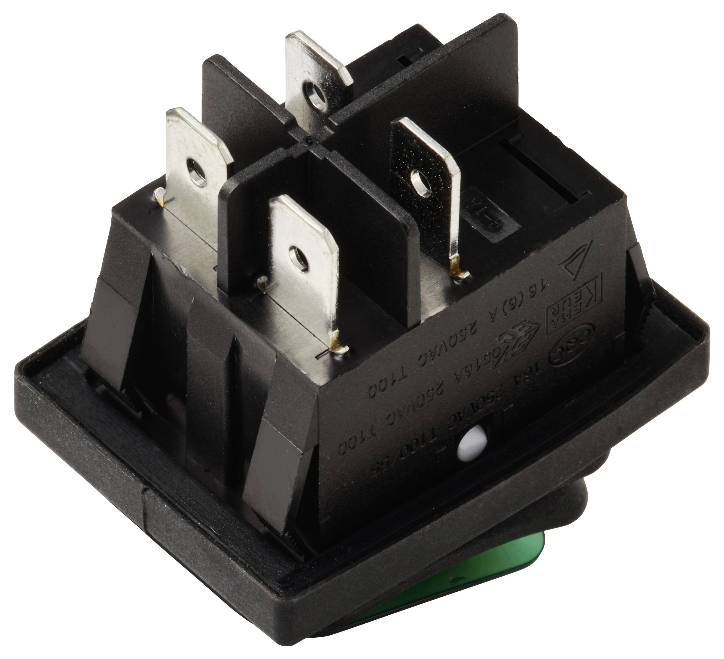 TRU COMPONENTS TC-13599532 kolébkový spínač 250 V/AC 16 A 2x vyp/zap IP65 (čelní strana) s aretací 1 ks-2