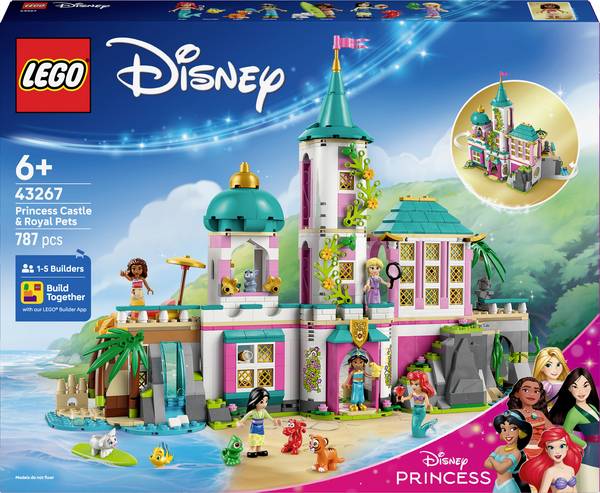 43267 LEGO® DISNEY Zámek pro princezny s domácími mazlíčky