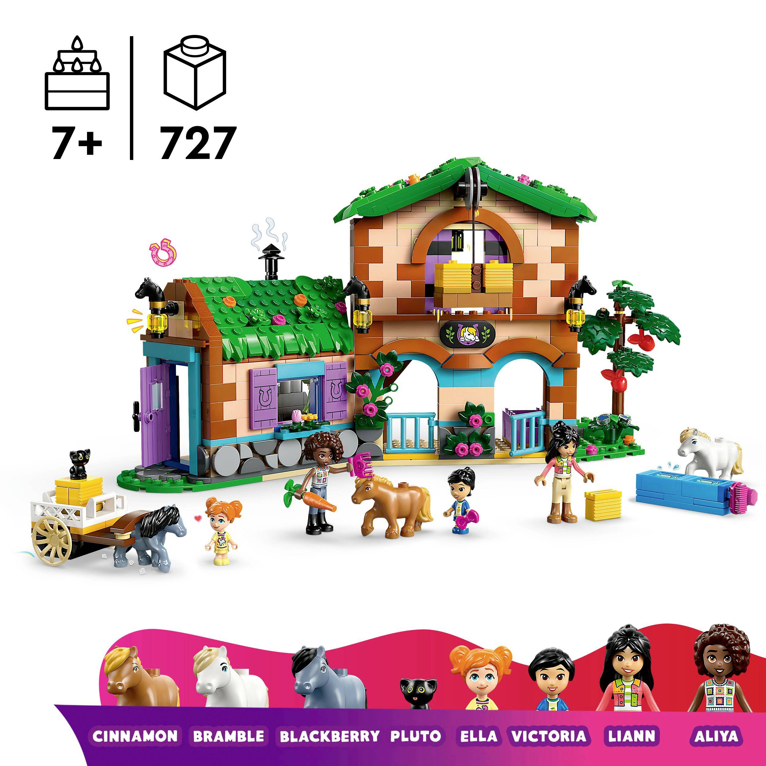 Lego stavebnice farma pro děti od 7 let. Obsahuje 727 dílků s figurkami, modelem traktoru, zvířátky a hospodářskými budovami.