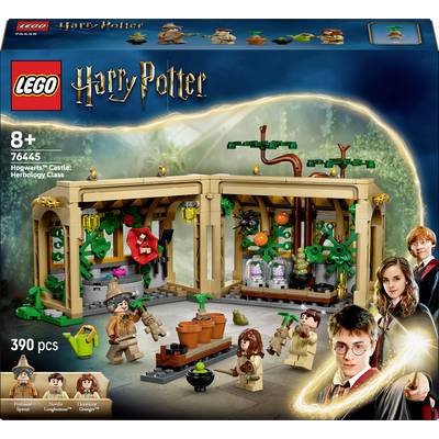 Lego Set 'Harry Potter: Hodina herbologie v Bradavicích' s figurkami a rostlinami, sada obsahuje 390 dílků, vhodné od 8 let.