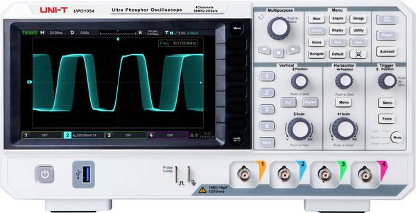 Uni-T UPO1054 digitální osciloskop 50 MHz, 2 GSa/s, 56 Mpts, s pamětí (DSO), 1 ks, 181100200071X