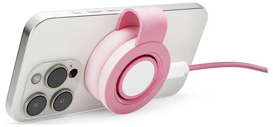 Twelve South bezdrátová indukční nabíječka 15 W TS-2431 TS-2431 Výstup USB-C® růžová-9