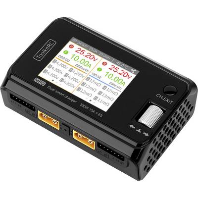 Nabíječka s digitálním displejem zobrazuje informace o nabíjení, jako je napětí (25,20 V), proud (10,00 A) a kapacita (888 mAh).