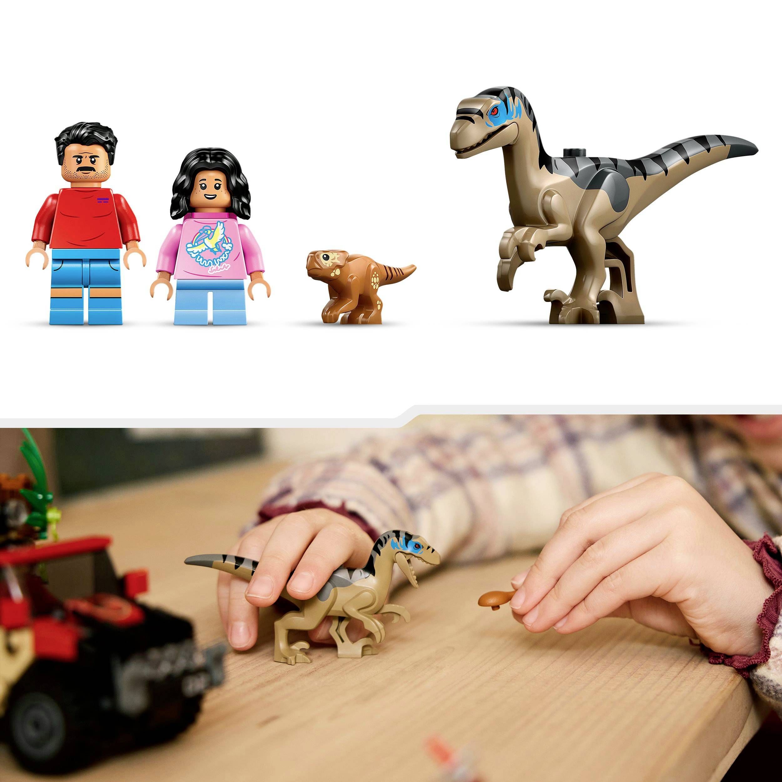 76972 LEGO® JURASSIC WORLD™ Raptor: Sledovací reflektor s terénním vozem-6