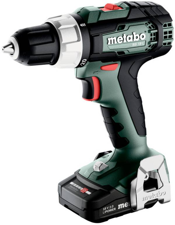 Metabo BS 18 L aku vrtací šroubovák, 18 V, 2 Ah Li-Ion bezkartáčové, vč. 2x aku, kufřík, vč. nabíječky, 614051500