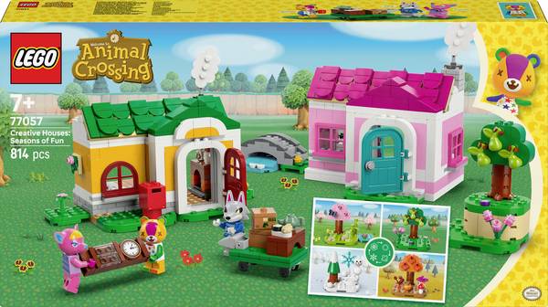 77057 LEGO® Animal Crossing Kreativní domy: Roční časy, plné zábavy
