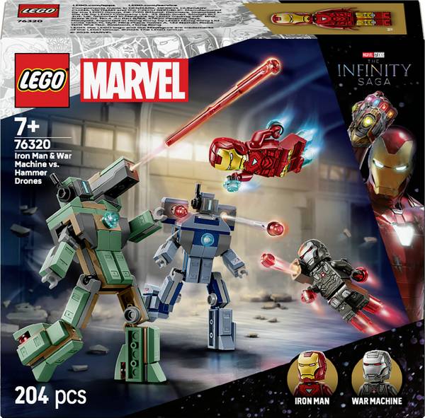 76320 LEGO® MARVEL SUPER HEROES Iron Man & byl Machine vs. Drony