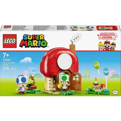 Lego Super Mario set s Toadovým domkem o 276 dílcích, určený pro děti od 7 let. Obsahuje figurku Toada a Houbový domeček.