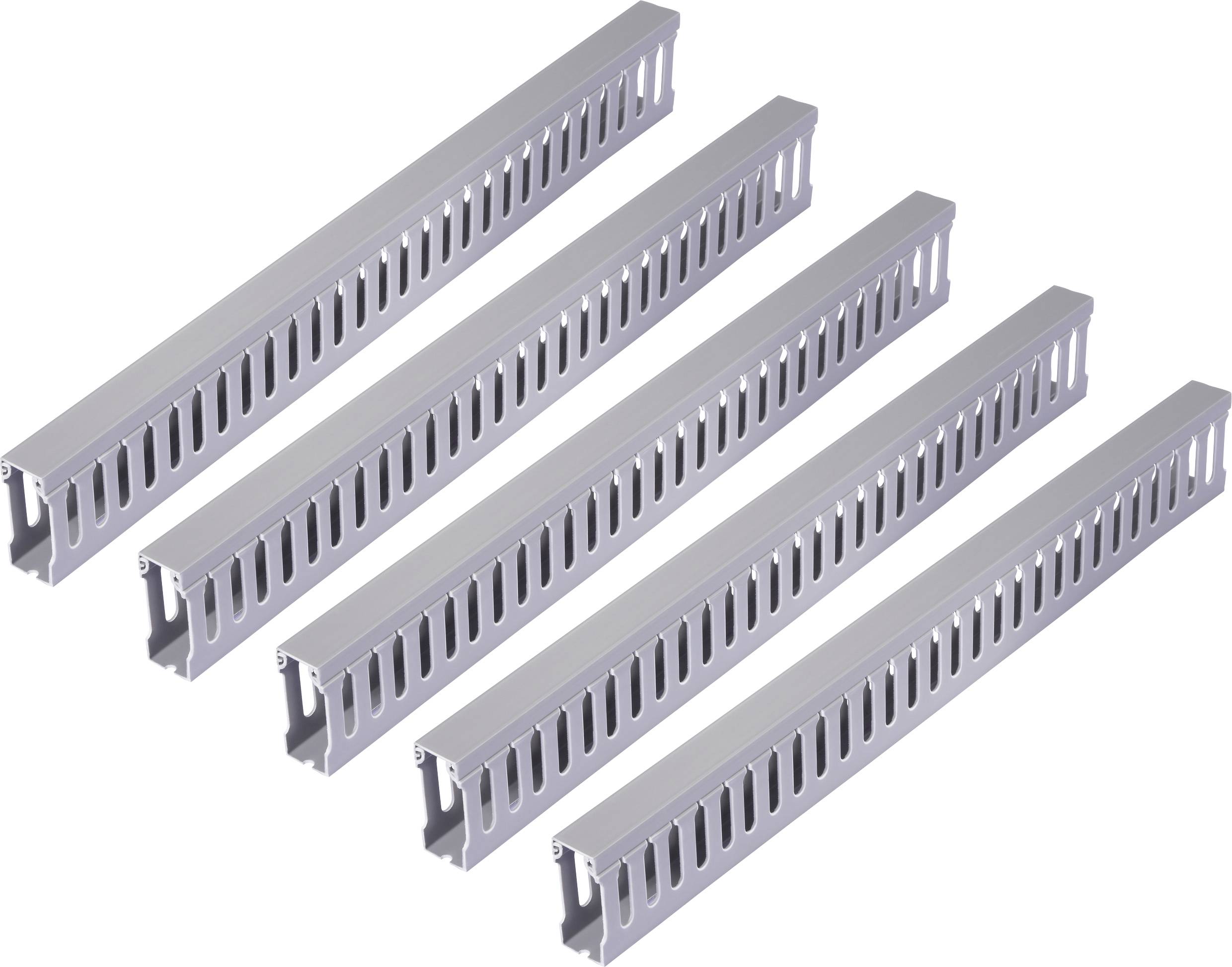 Sygonix SY-6801166 vodicí lišta (d x š x v) 2000 x 25 x 60 mm 5 ks šedá-0