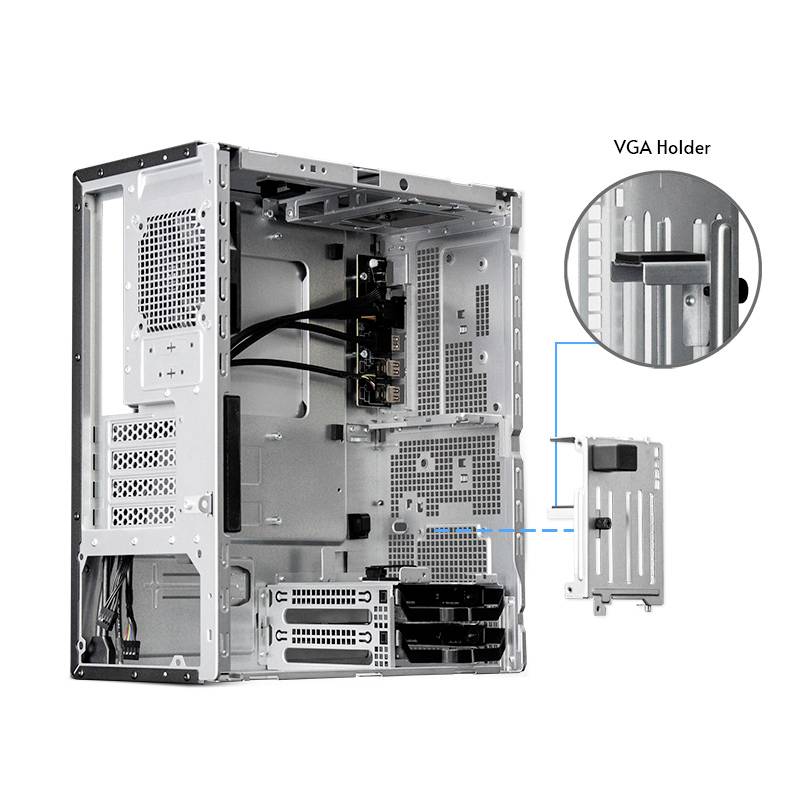 Chieftec Chieftec Geh MINI UNI BS-20B-OP (B) midi tower PC skříň černá-16