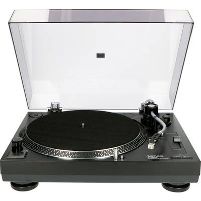 Lenco L-3808 Black - Plattenspieler mit Direktantrieb - Pitch Control - USB gramofon
