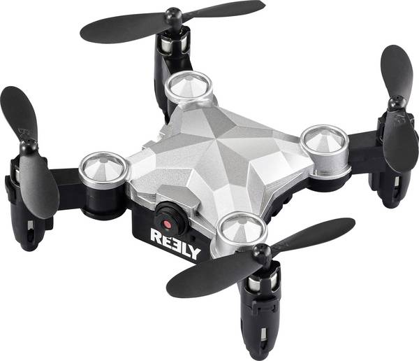 Reely Suitcase mini drone  dron RtF pro začátečníky, s kamerou stříbrnočerná