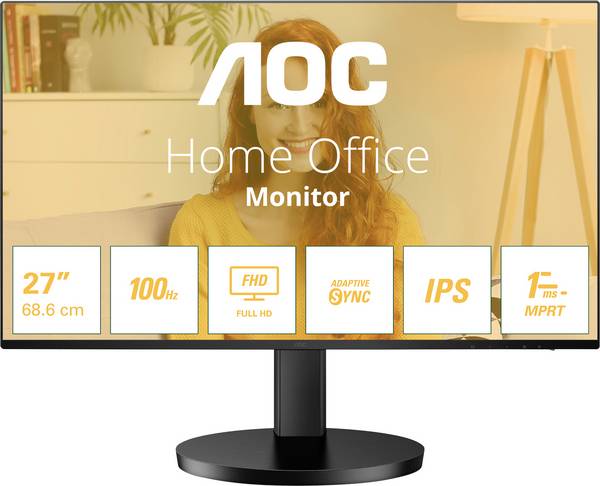 AOC 27B3HA2 LED monitor 68.6 cm (27 palec)1920 x 1080 Pixel, 16:9, 1 ms, IPS LED