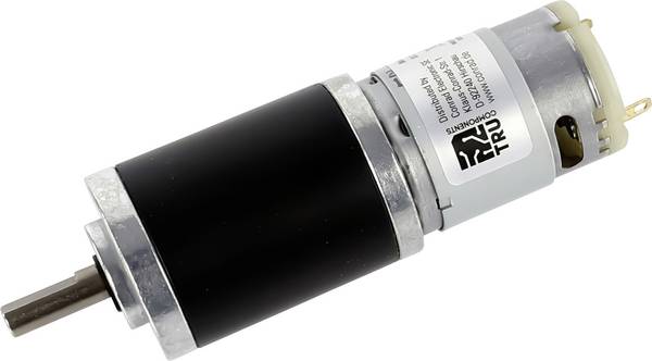 TRU COMPONENTS stejnosměrný elektromotor převodový TC-NPG240428, TC-13609516, 24 V/DC, 0.6 A, 2.06 Nm, 11 ot./min, hriadeľ 6 mm, 1 ks