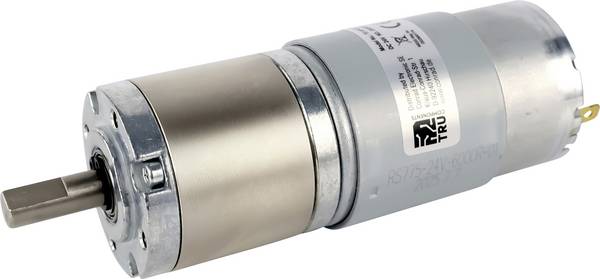 TRU COMPONENTS stejnosměrný elektromotor převodový TC-NPG242048, TC-13609528, 24 V/DC, 3.8 A, 0.5 Nm, 499 ot./min, hriadeľ 8 mm, 1 ks