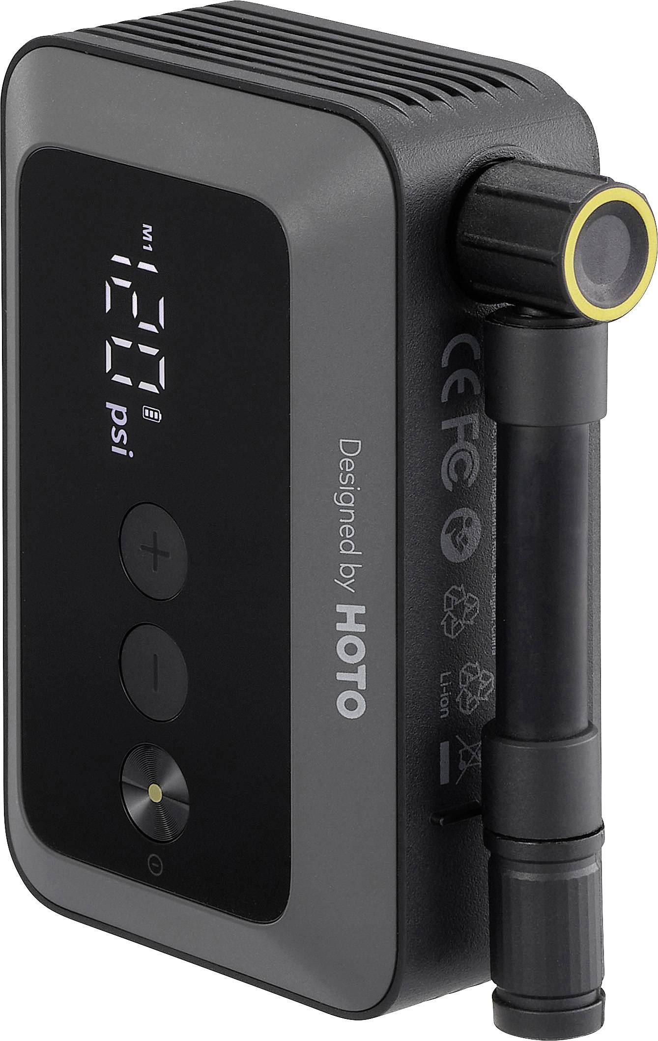 HOTO QWCQA002, HOE0013GL, Akumulátorový kompresor, 10 bar, automatické vypnutí, digitální displej-0