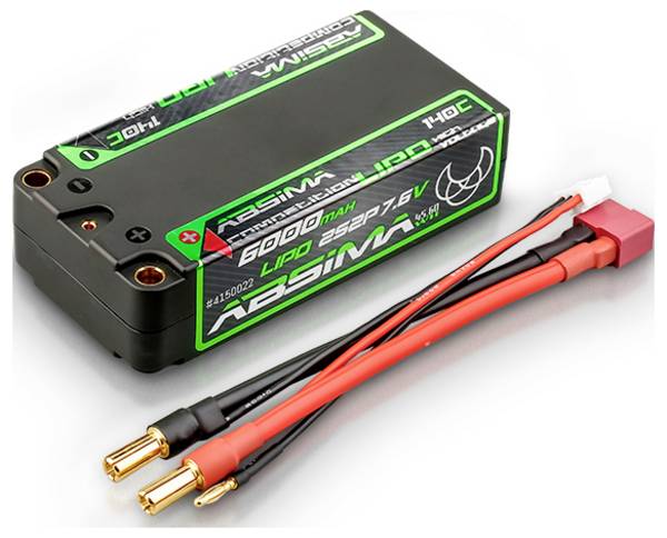 Absima 4150022 akupack Li-Pol (modelářství), 7.6 V, 6000 mAh, články 4, 140 C, Hardcase, 5 mm, T zástrčka