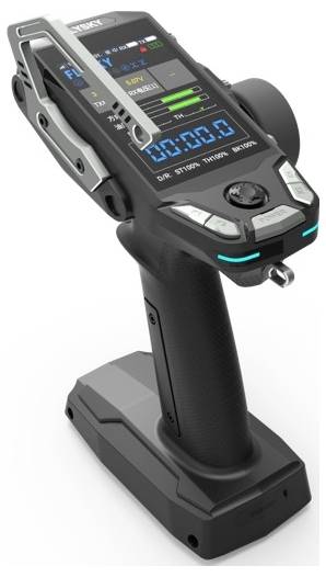 Přenosné elektronické zařízení s displejem pro měřená data, ovládacími tlačítky a ergonomickou rukojetí, vhodné pro profesionální použití.