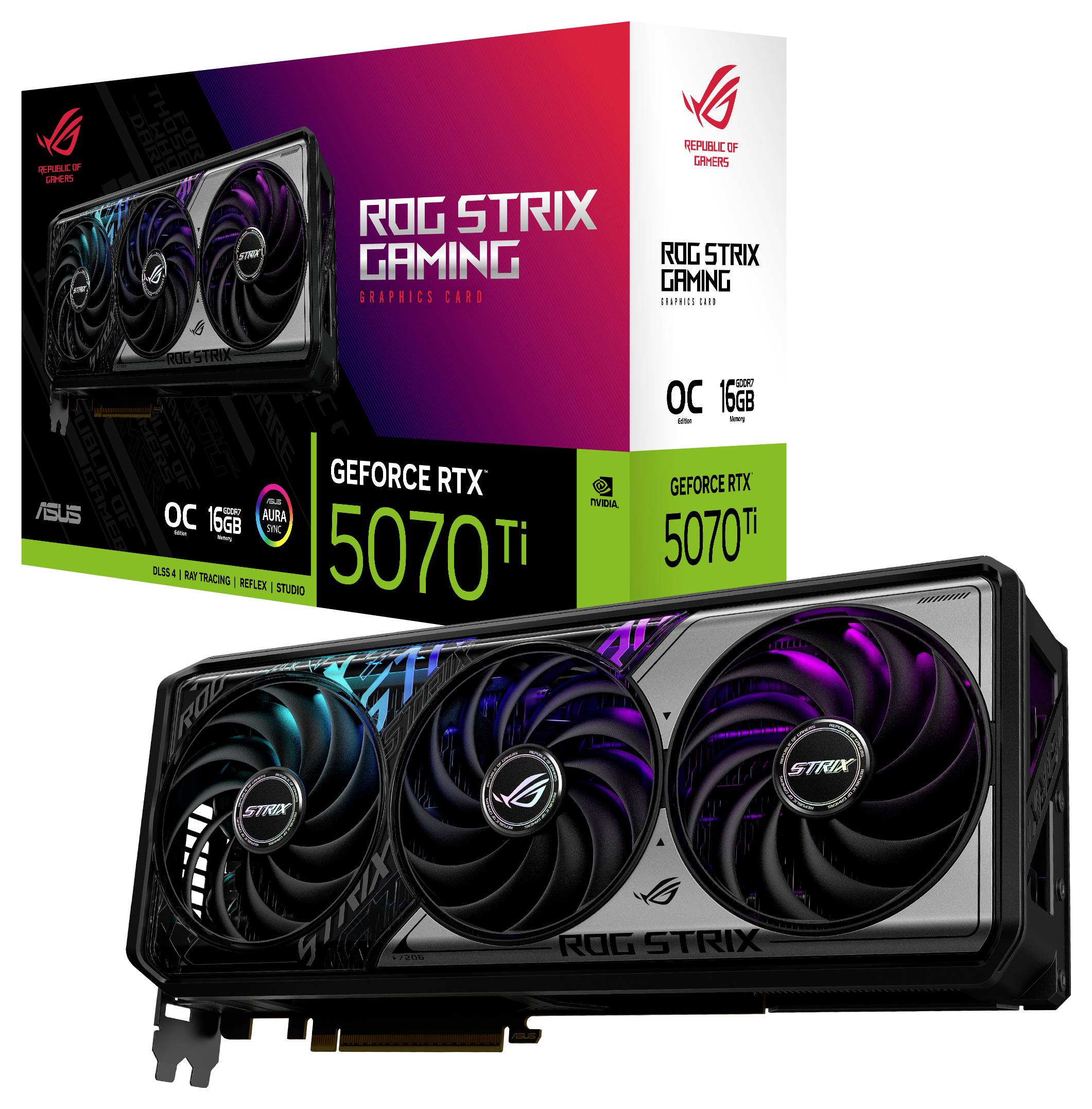 Asus grafická karta Nvidia GeForce RTX 5070 Ti 16 GB GDDR7-VRAM PCIe HDMI™, DisplayPort-10
