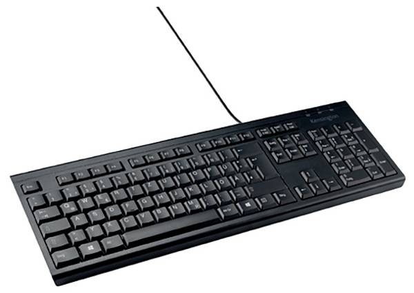 Kensington  kabelový klávesnice německá, QWERTZ černá