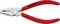 Červené kombinované kleště s nápisem 'Knipex 03 03 110 Made in Germany'.